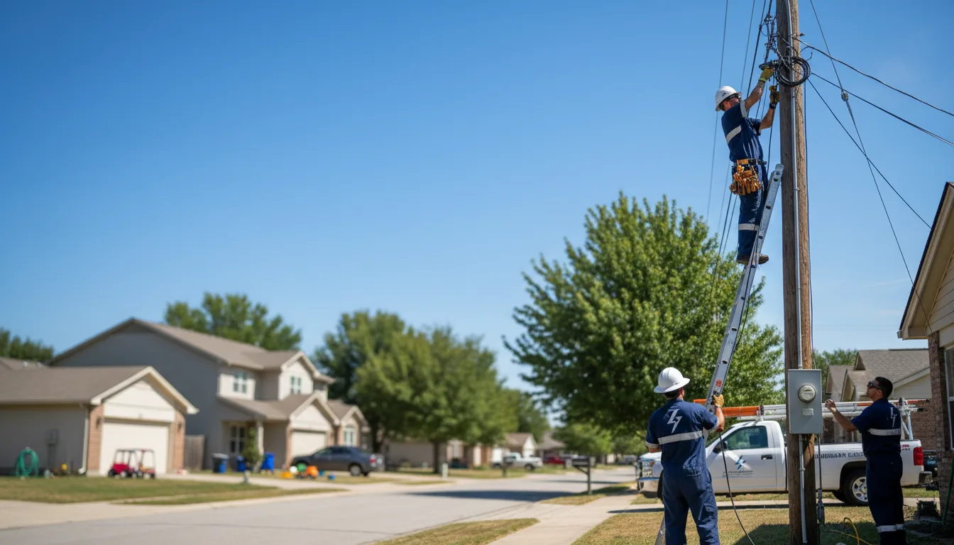 Residential electrician providing installation services in Agate, ND